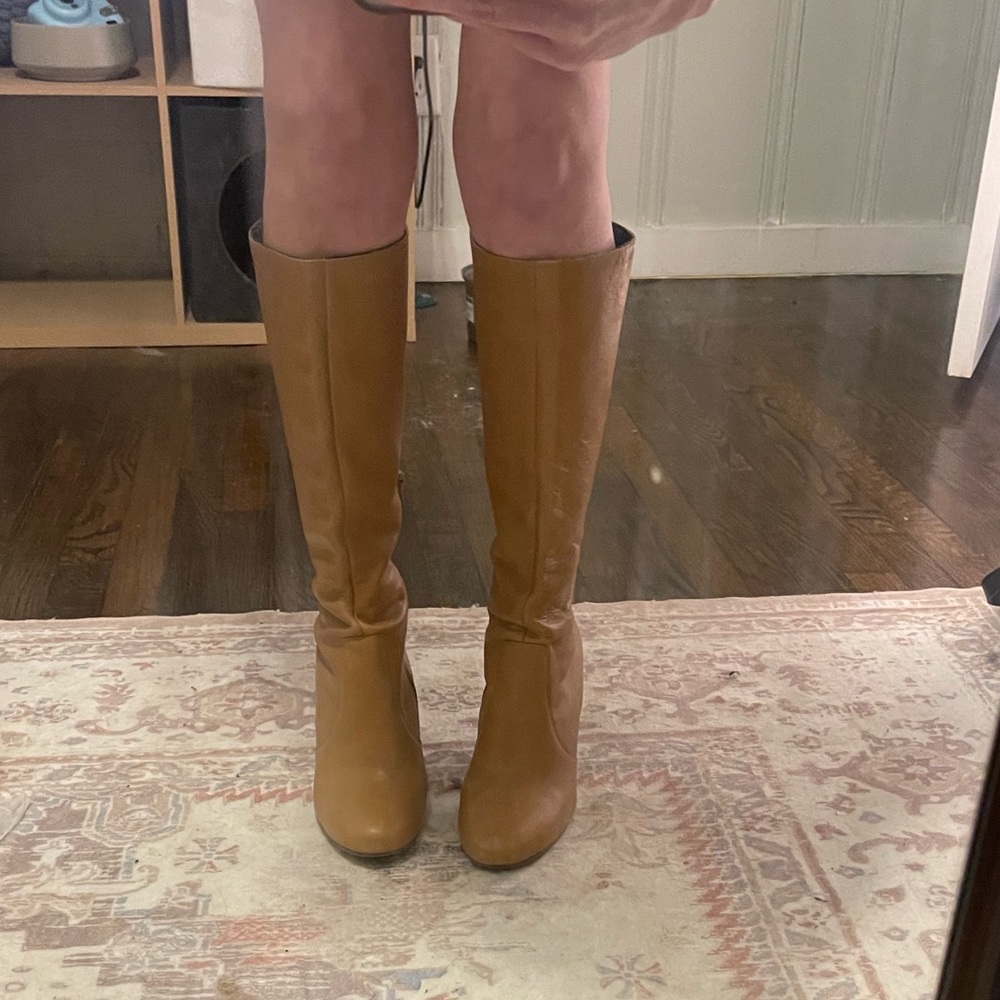 Vince Camuto Knee High Tan Boots